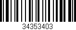 Código de barras (EAN, GTIN, SKU, ISBN): '34353403'