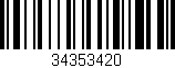 Código de barras (EAN, GTIN, SKU, ISBN): '34353420'