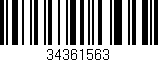 Código de barras (EAN, GTIN, SKU, ISBN): '34361563'