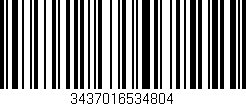 Código de barras (EAN, GTIN, SKU, ISBN): '3437016534804'