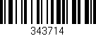 Código de barras (EAN, GTIN, SKU, ISBN): '343714'