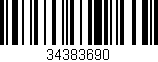 Código de barras (EAN, GTIN, SKU, ISBN): '34383690'