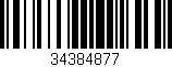 Código de barras (EAN, GTIN, SKU, ISBN): '34384877'