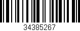 Código de barras (EAN, GTIN, SKU, ISBN): '34385267'