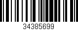 Código de barras (EAN, GTIN, SKU, ISBN): '34385699'