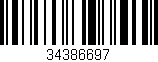 Código de barras (EAN, GTIN, SKU, ISBN): '34386697'