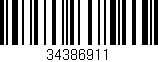Código de barras (EAN, GTIN, SKU, ISBN): '34386911'