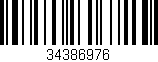 Código de barras (EAN, GTIN, SKU, ISBN): '34386976'