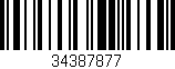 Código de barras (EAN, GTIN, SKU, ISBN): '34387877'
