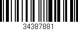 Código de barras (EAN, GTIN, SKU, ISBN): '34387881'