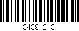 Código de barras (EAN, GTIN, SKU, ISBN): '34391213'
