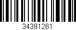 Código de barras (EAN, GTIN, SKU, ISBN): '34391261'