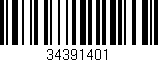 Código de barras (EAN, GTIN, SKU, ISBN): '34391401'