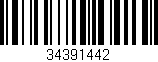 Código de barras (EAN, GTIN, SKU, ISBN): '34391442'