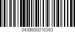 Código de barras (EAN, GTIN, SKU, ISBN): '3439600016383'