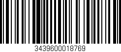 Código de barras (EAN, GTIN, SKU, ISBN): '3439600018769'