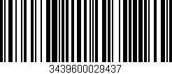 Código de barras (EAN, GTIN, SKU, ISBN): '3439600029437'