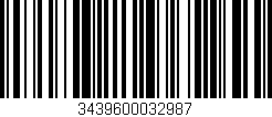 Código de barras (EAN, GTIN, SKU, ISBN): '3439600032987'