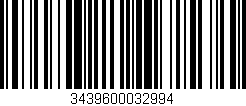 Código de barras (EAN, GTIN, SKU, ISBN): '3439600032994'