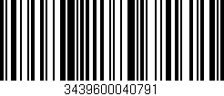 Código de barras (EAN, GTIN, SKU, ISBN): '3439600040791'