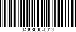 Código de barras (EAN, GTIN, SKU, ISBN): '3439600040913'