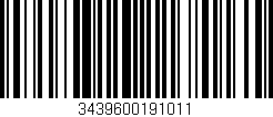 Código de barras (EAN, GTIN, SKU, ISBN): '3439600191011'