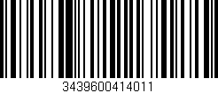 Código de barras (EAN, GTIN, SKU, ISBN): '3439600414011'