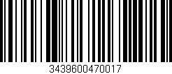 Código de barras (EAN, GTIN, SKU, ISBN): '3439600470017'