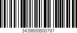 Código de barras (EAN, GTIN, SKU, ISBN): '3439600600797'