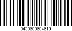 Código de barras (EAN, GTIN, SKU, ISBN): '3439600604610'