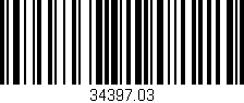 Código de barras (EAN, GTIN, SKU, ISBN): '34397.03'