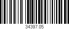Código de barras (EAN, GTIN, SKU, ISBN): '34397.05'
