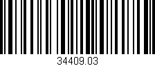 Código de barras (EAN, GTIN, SKU, ISBN): '34409.03'