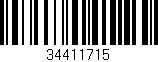 Código de barras (EAN, GTIN, SKU, ISBN): '34411715'