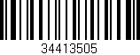 Código de barras (EAN, GTIN, SKU, ISBN): '34413505'