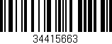 Código de barras (EAN, GTIN, SKU, ISBN): '34415663'