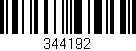 Código de barras (EAN, GTIN, SKU, ISBN): '344192'
