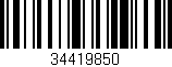 Código de barras (EAN, GTIN, SKU, ISBN): '34419850'