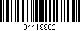 Código de barras (EAN, GTIN, SKU, ISBN): '34419902'