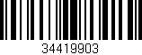 Código de barras (EAN, GTIN, SKU, ISBN): '34419903'