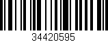 Código de barras (EAN, GTIN, SKU, ISBN): '34420595'