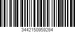 Código de barras (EAN, GTIN, SKU, ISBN): '3442150959284'