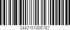 Código de barras (EAN, GTIN, SKU, ISBN): '3442151005782'