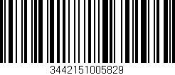 Código de barras (EAN, GTIN, SKU, ISBN): '3442151005829'