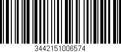 Código de barras (EAN, GTIN, SKU, ISBN): '3442151006574'