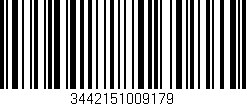 Código de barras (EAN, GTIN, SKU, ISBN): '3442151009179'