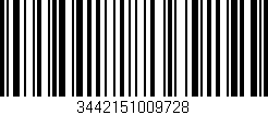 Código de barras (EAN, GTIN, SKU, ISBN): '3442151009728'