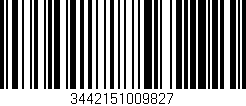 Código de barras (EAN, GTIN, SKU, ISBN): '3442151009827'