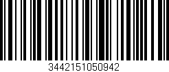 Código de barras (EAN, GTIN, SKU, ISBN): '3442151050942'