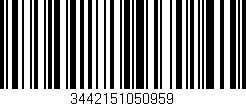 Código de barras (EAN, GTIN, SKU, ISBN): '3442151050959'